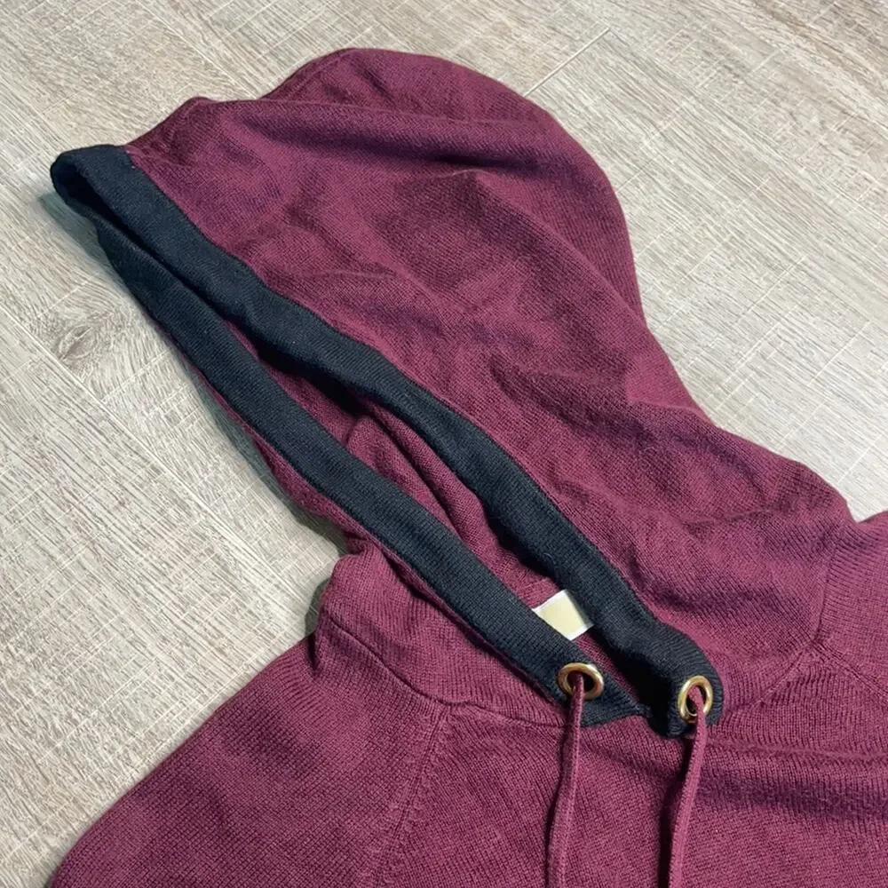MICHAEL KORS Women's Burgundy Pullover Hoodie Sweater Size Small